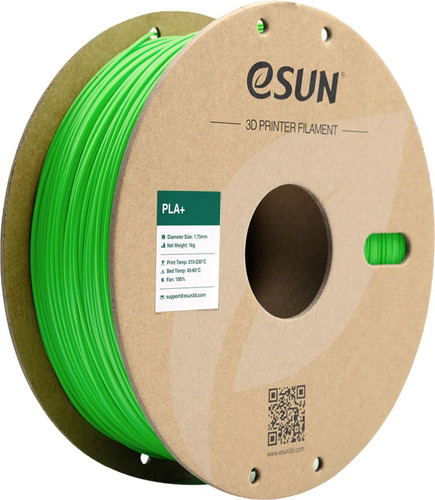 Esun  PLA+ filamento 3D de 1.75mm color peak green