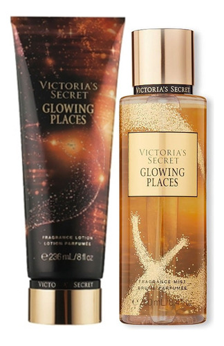 Victoria's Secret Duo Original Glowing Places Con Bolsa