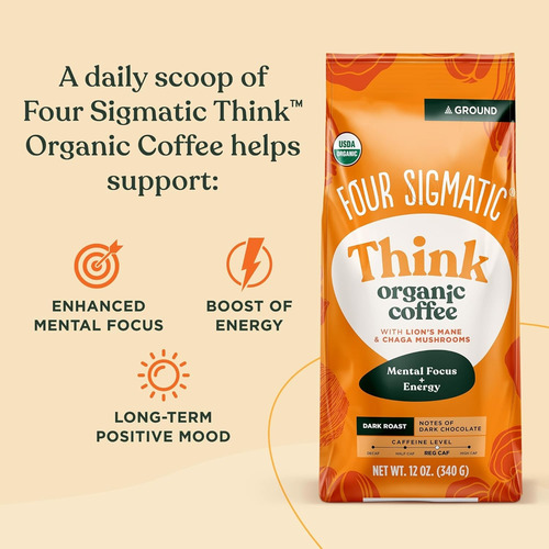 Four Sigmatic Café Molido Con Hongos Melena De León Y Chaga