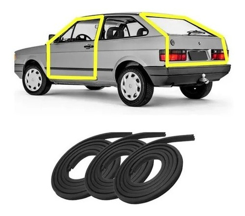 Kit Borracha Porta Malas 2x709506_79972 Volkswagen Gol 1988