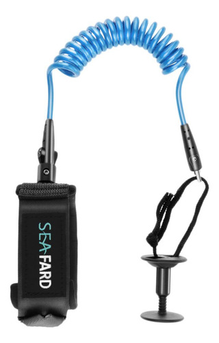 Cable Correa Elástico De Surf Muñeca Bobina 5 Pies Azul