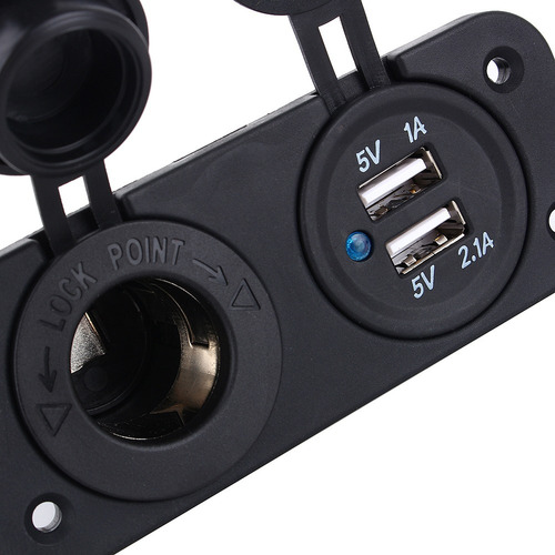 Cargador De Coche Con Conector Usb Dual Para Encendedor De C