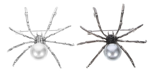 Broche De Perlas Para Mujer Con Forma De Araña, Pajarita De