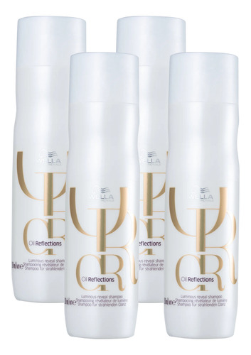Wella Kit Oil Reflections Hidratação Shampoo 250ml (4 Unid.)