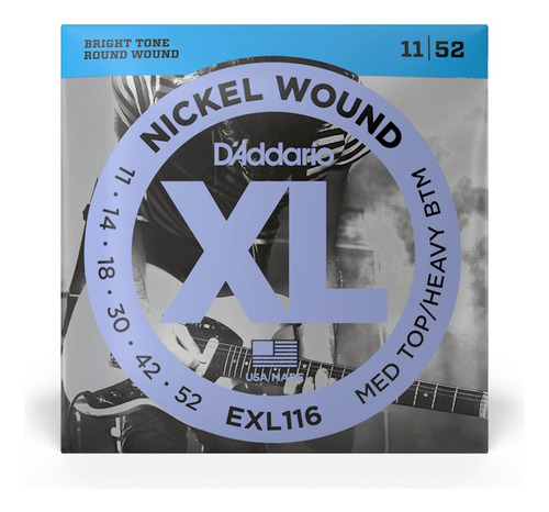 Set De Cuerdas Guitarra Electrica D Addario Exl116 011 