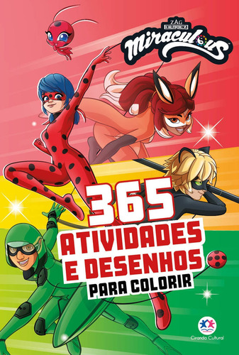 Livro Ladybug - 365 Atividades E Desenhos Para Colorir