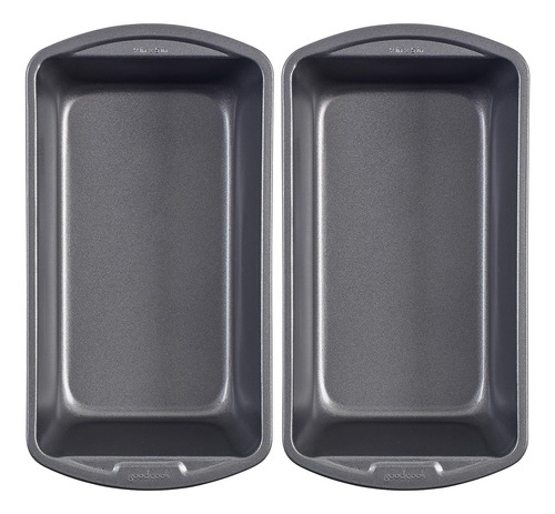 Goodcook Juego De 2 Moldes Para Pan De Acero Antiadherente,