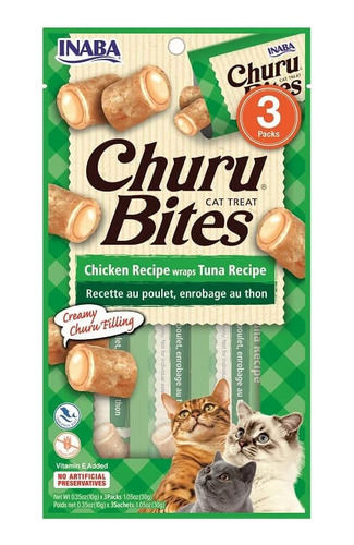 Churu Bites Snack Para Gato X3