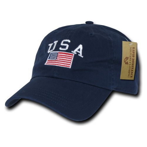 Rapiddominance Polo Style Usa Gorra, Azul Marino