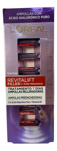 Ampollas Revitalift Filler+ Acido Hialurónico Puro 7 Días