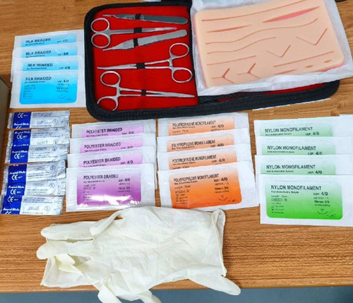 Kit De Práctica De Suturas Modelos Anatómicos Para Estudiant
