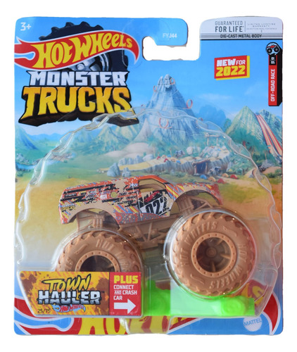 Hot Wheels Monster Trucks Town Hauler, Connect And Crash Ca.
