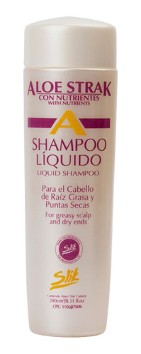 Shampoo Líquido Aloe Strak (raíz Grasa Y Puntas Secas) Slik