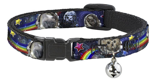 Buckle-down Collar De Gato Breakaway Astronauta Cats In Spa.