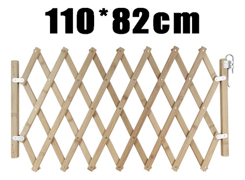 Valla De Madera Extensible Para Perros - 110*82cm