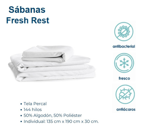 Colchón Restonic Queen Size Ortopedico +2 Almohadas +sabanas