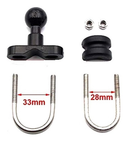 Imagen 4 de 4 de Anclaje Manillar Ram Telefono Camara Gps Moto Bicicleta