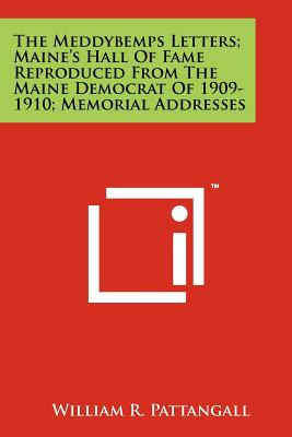Libro The Meddybemps Letters; Maine's Hall Of Fame Reprod...