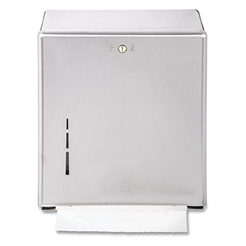 Dispensador Toallas Multifold, Acero Inox, 11x4x14 3-4 