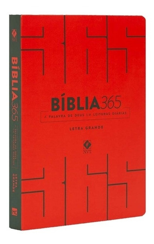 Bíblia Sagrada 365 Nvt Letra Grande - Vermelha