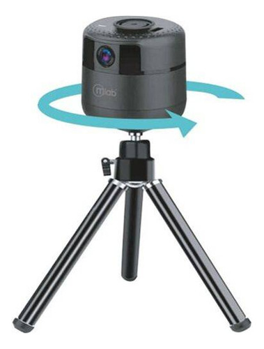 Camara Webcam Microlab 360 Tracking Con Mic 2k + Tripode Neg