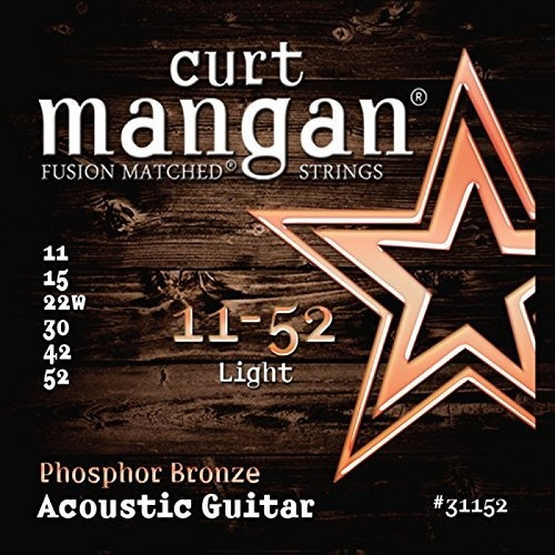 Curt Mangan Phosphor Bronze Cuerdas De Guitarra Acústica