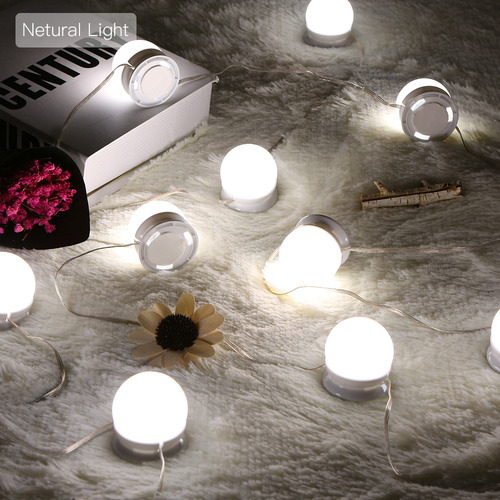 10 Bombillas Led Regulables Para Espejo De Maquillaje