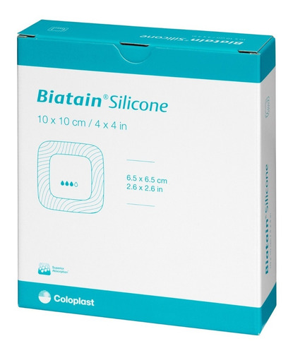 Aposito Biatain Silicone Adhesivo 10cm X 10cm X 10ud 334353