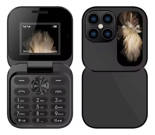 Ip17 Mini Teléfono Plegable 1.77 Pulgadas Dual Sim