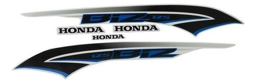 Kit Adesivo Jogo Faixas Honda Biz 125 2014 Ex Branca