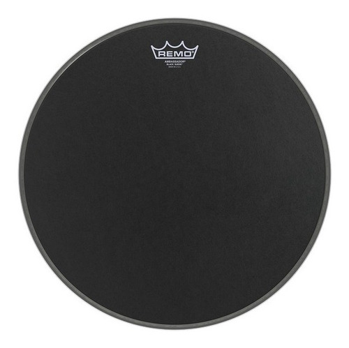 Parche Bateria Remo Usa Ambassador Black Suede - 14 Pulgadas