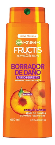  2 Pzs Garnier Shampoo Borrador De Daño Fructis 650ml