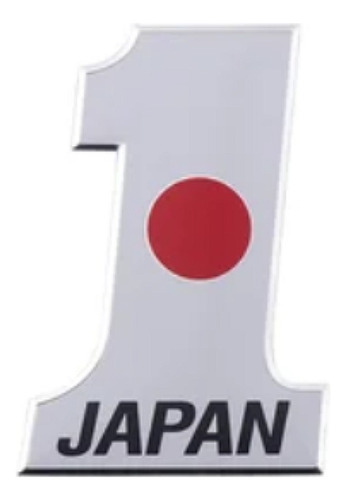 Emblema Sticker Adhesivo Aluminio Japon Auto Moto
