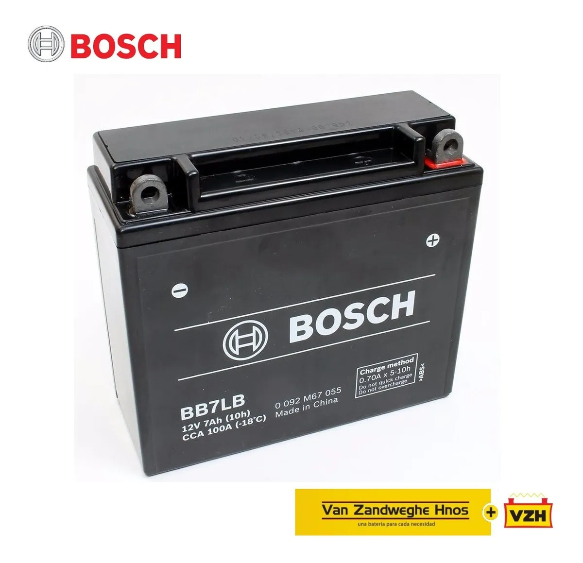 Bateria Moto Bosch De Gel Yb7bl-a = 12n7a-3a 12v 7ah Vzh