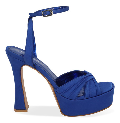Sandalia Tacón Mujer Azul 12cm 086-28