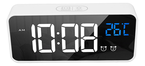 Reloj Despertador Recargable Con Pantalla Led P/dormitorio