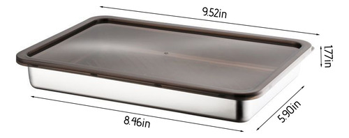 Recipiente Para Refrigerador De Acero Inoxidable Hermético P