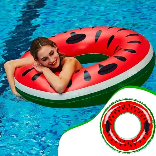 / Gc Llanta Salvadidas Flotador Color Sandia 110cm