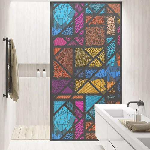 Película De Ventana 3d Electrostatica Para Ventanas Baño