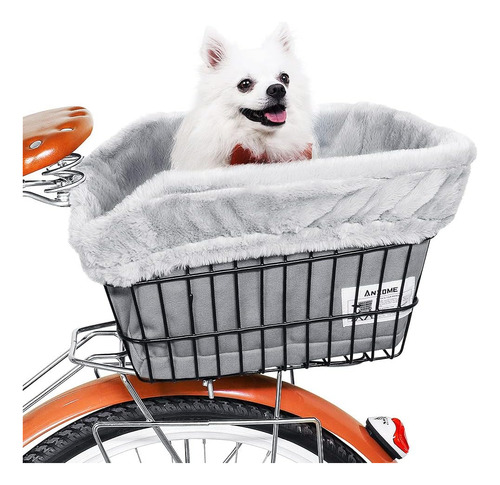 Forro De Cesta Para Bicicleta Para Perros Anzome, Cálido Y S