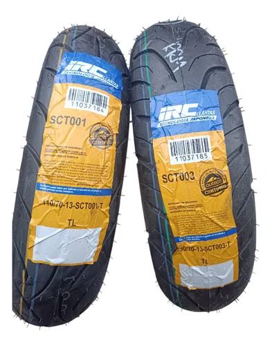 Kit Llantas Irc 130/70-13+110/70-13+enviogratis