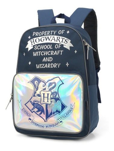 Mochila Bolso Holográfico Hogwarts - Harry Potter Original