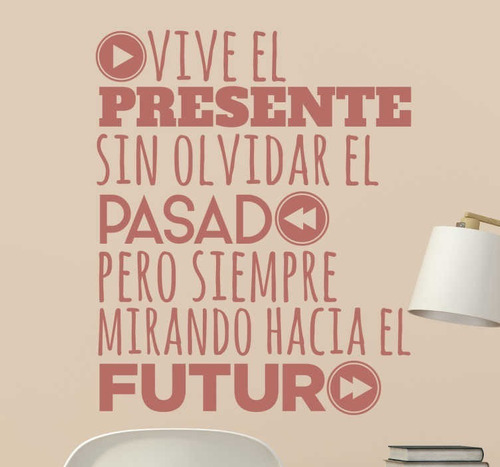 Vinilo Frases De Reflexión Mirar Al Futurovinilo Premium