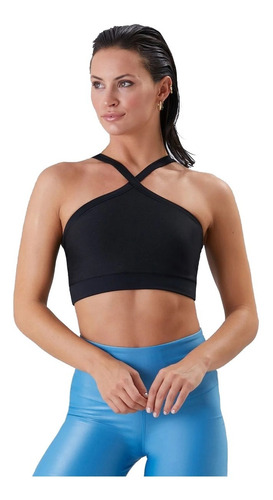 Top Corpiño Deportivo Admit One Lucil Yoga Pilates Mujer