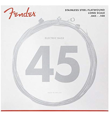 Fender 9050 Stainless Flatwound Bass Strings, 45-100