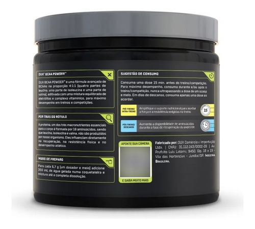 Bcaa Powder (200g) Dux Nutrition - Sabor: Laranja Laranja