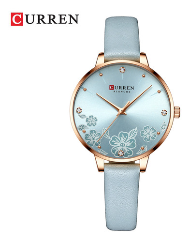 Relojes De Pulsera Con Correa De Piel Y Reloj Curren Para Mu