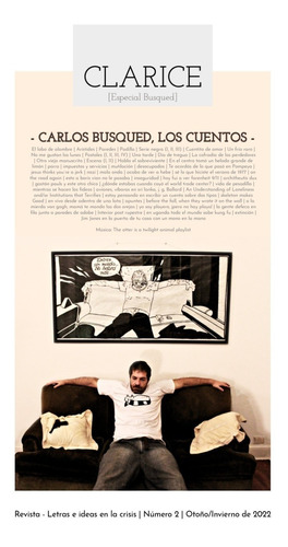 Clarice Revista N°2. Carlos Busqued, Los Cuentos.