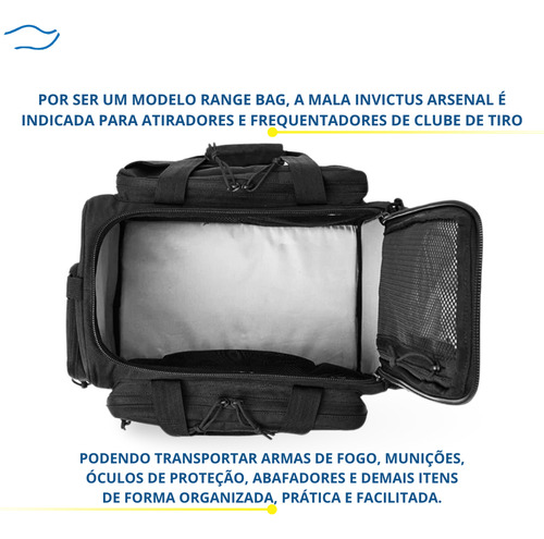 Mala Invictus Arsenal 10 Compartimentos 24 Litros Rang Bag