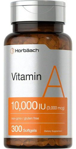 Vitamina A + Salud Ocular Ojos Vista 1000mcg 300 Caps Eg V28 Sabor Sin Sabor